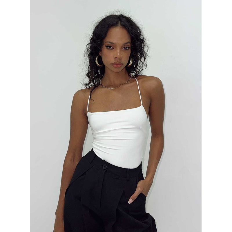 Karlah Bodysuit White