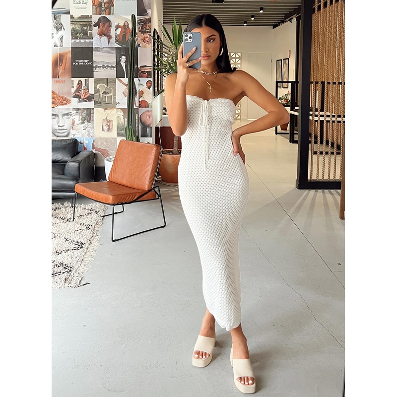 Mollen Maxi Dress White