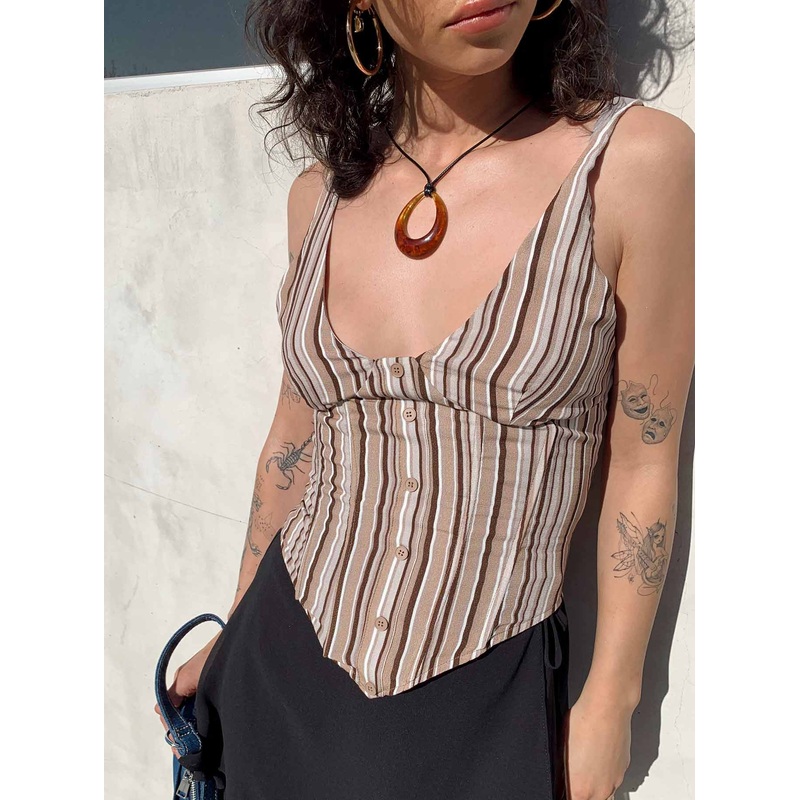 Rolfe Drop Corset Top Multi