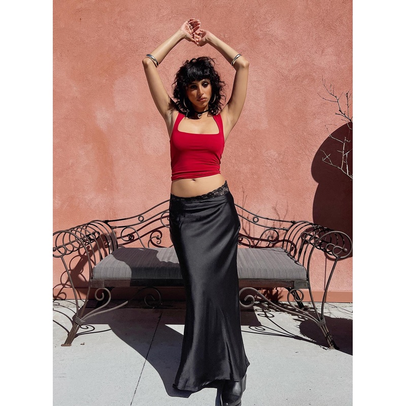 The Charmaine Maxi Skirt Black