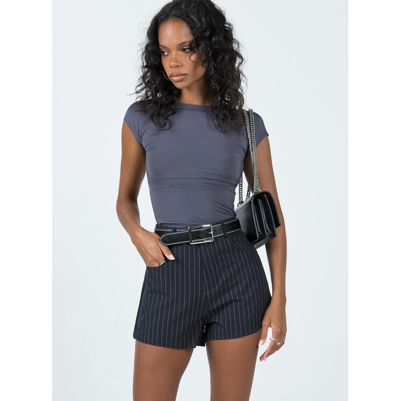 The Gordo Shorts Navy Pinstripe