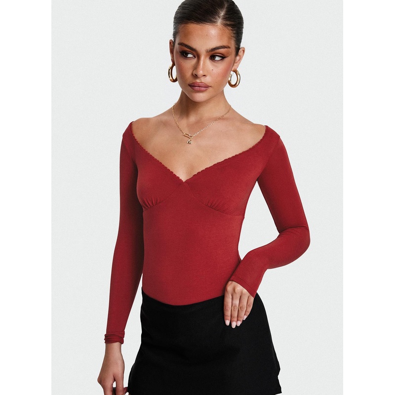 Loveydove Bodysuit Burgundy