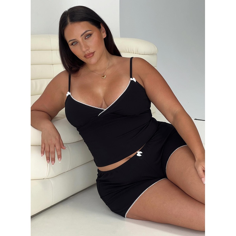 Slow Start Jersey Sleep Short Black Curve