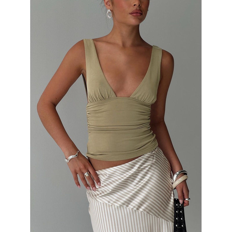 Sublime Ruched Top Green
