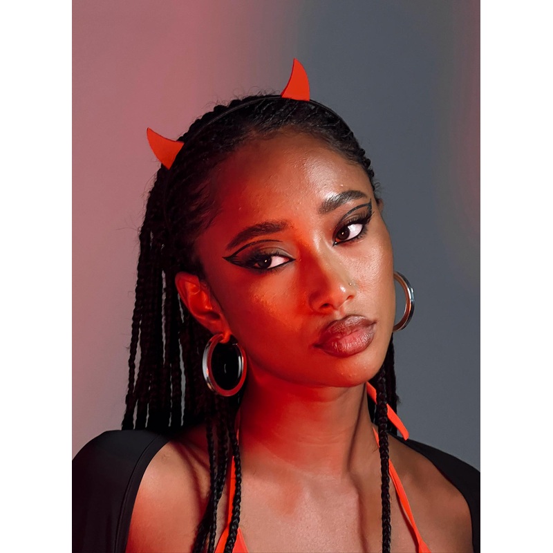 Dare Devil Costume Headband Red