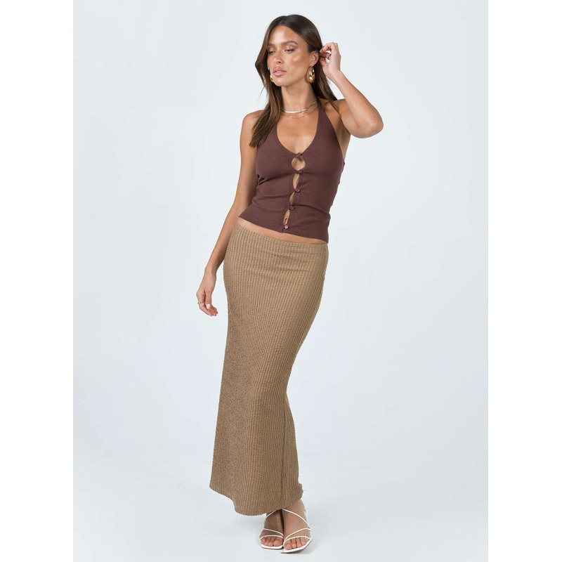Jaynee Maxi Skirt Beige