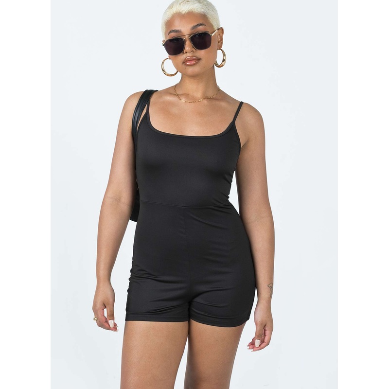 Melanie Romper Black
