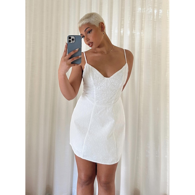 Zora Mini Dress White