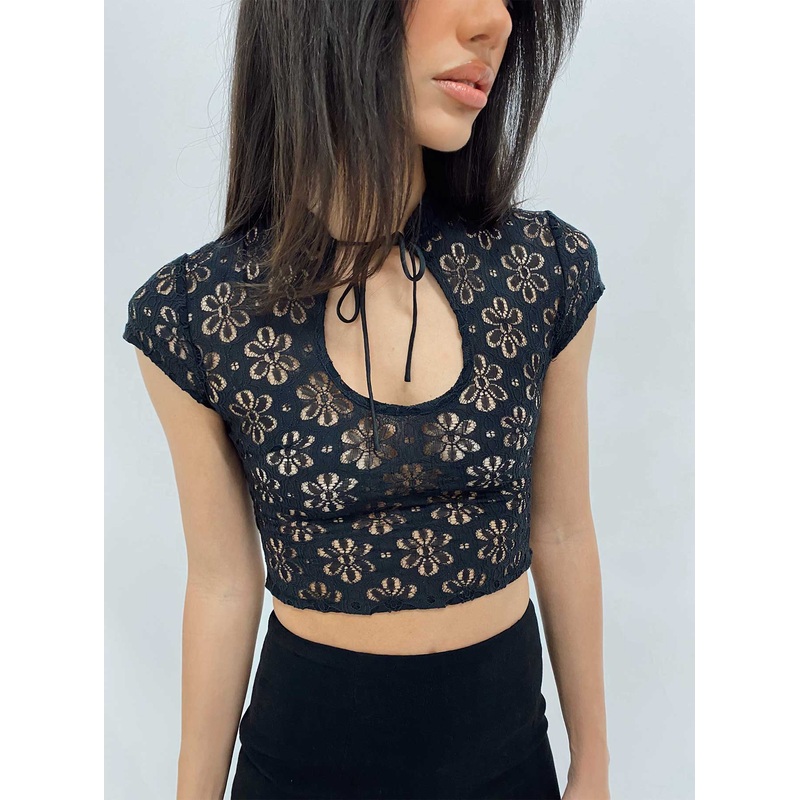 Amity Lace Top Black