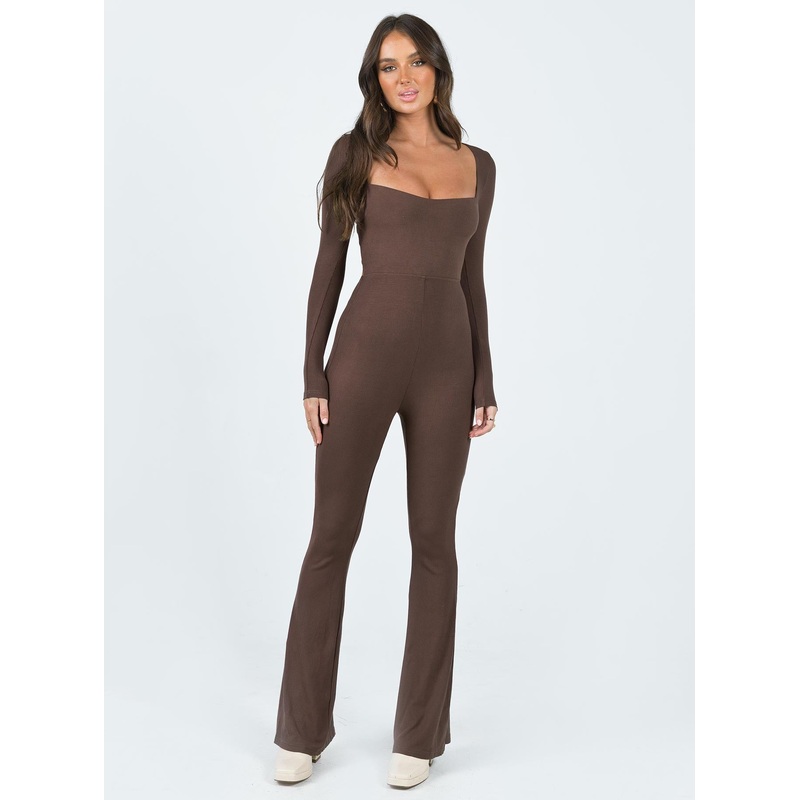 Devera Jumpsuit Brown