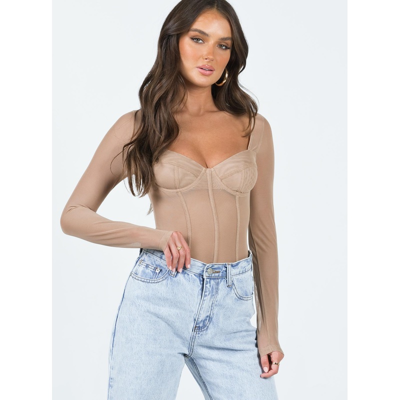 Leonie Bodysuit Beige