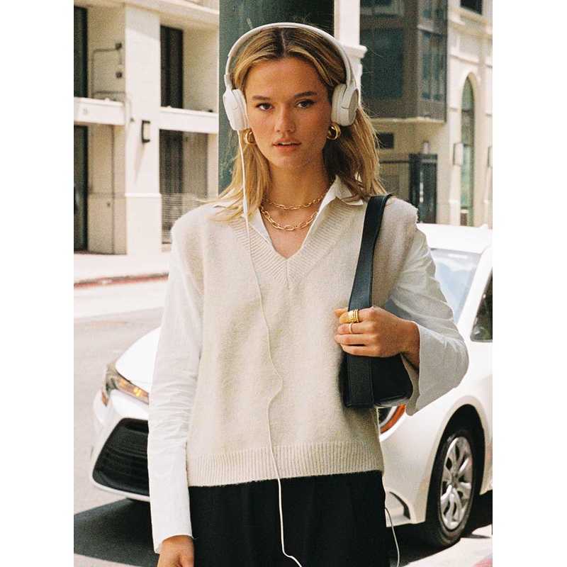 Lexie Sweater Vest Cream