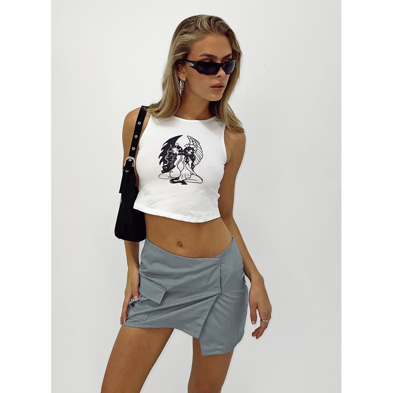 Motel Rhory Skirt Light Grey