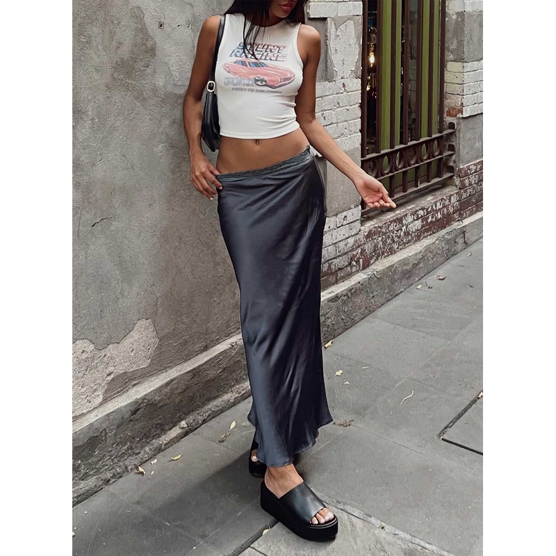 The Charmaine Maxi Skirt Slate