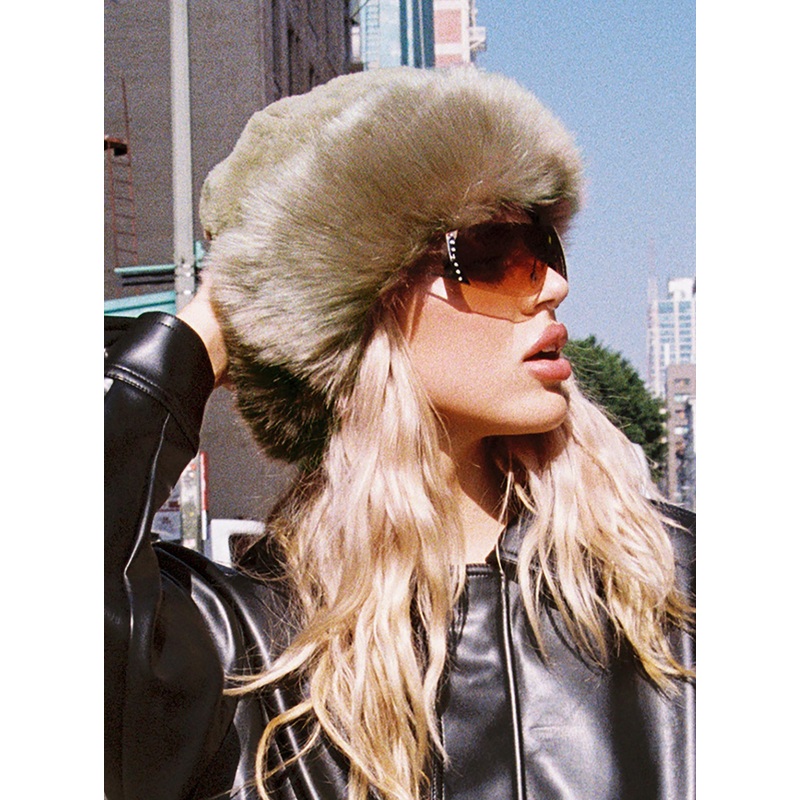 Veruca Fluffy Hat Brown