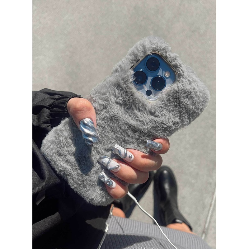 Camille Textured iPhone Case Grey