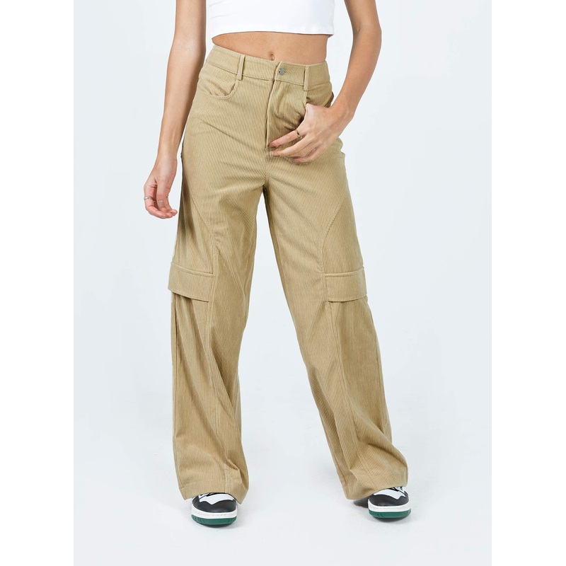 City Loop Cord Pants Beige