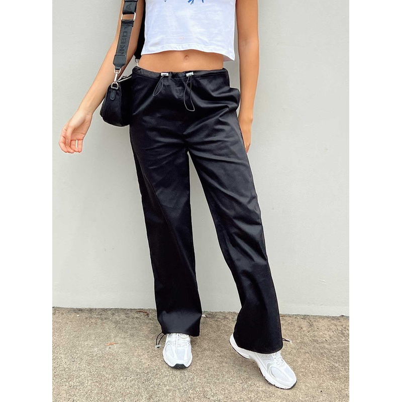 Connels Parachute Pants Black
