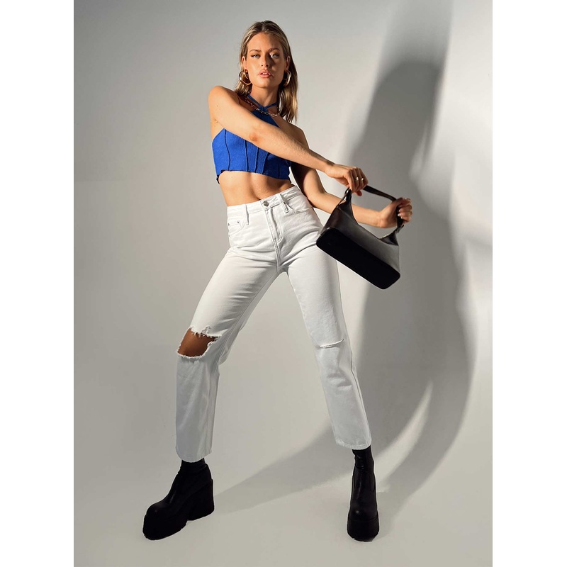 Fairmount Straight Leg Jean White
