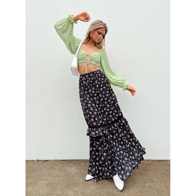 Fowler Maxi Skirt Black