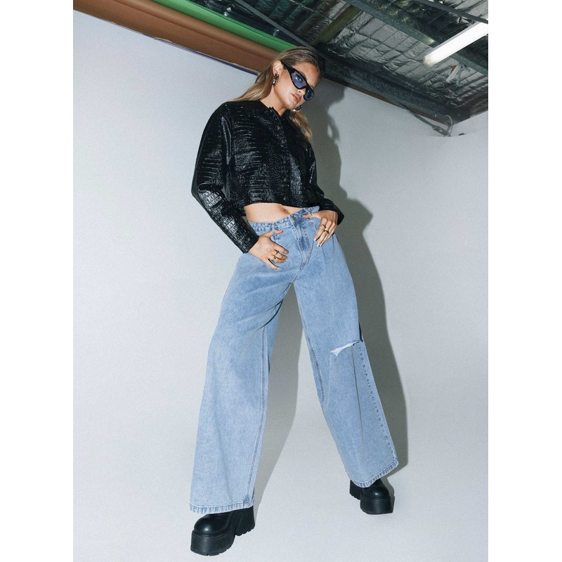 Murdock Wide Leg Jeans Denim