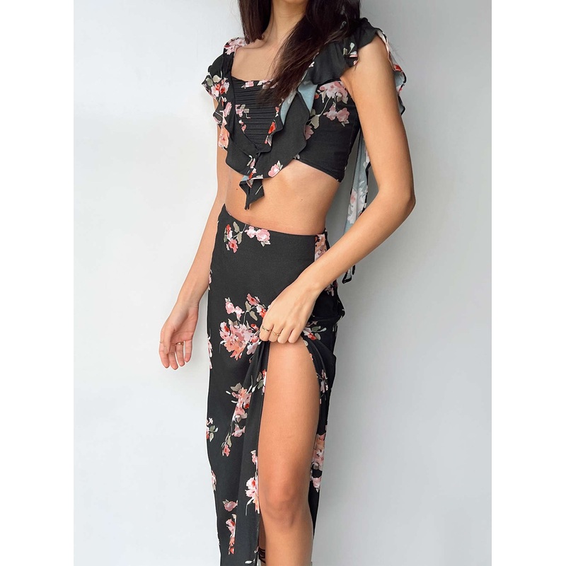 So Romantic Maxi Skirt Multi