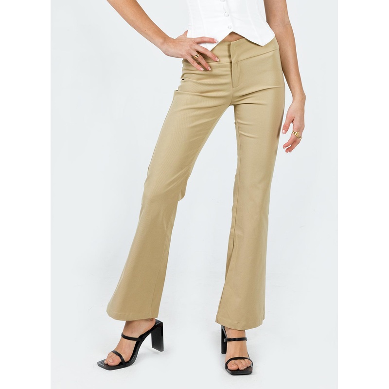 Tabithia Low Rise Pants Beige