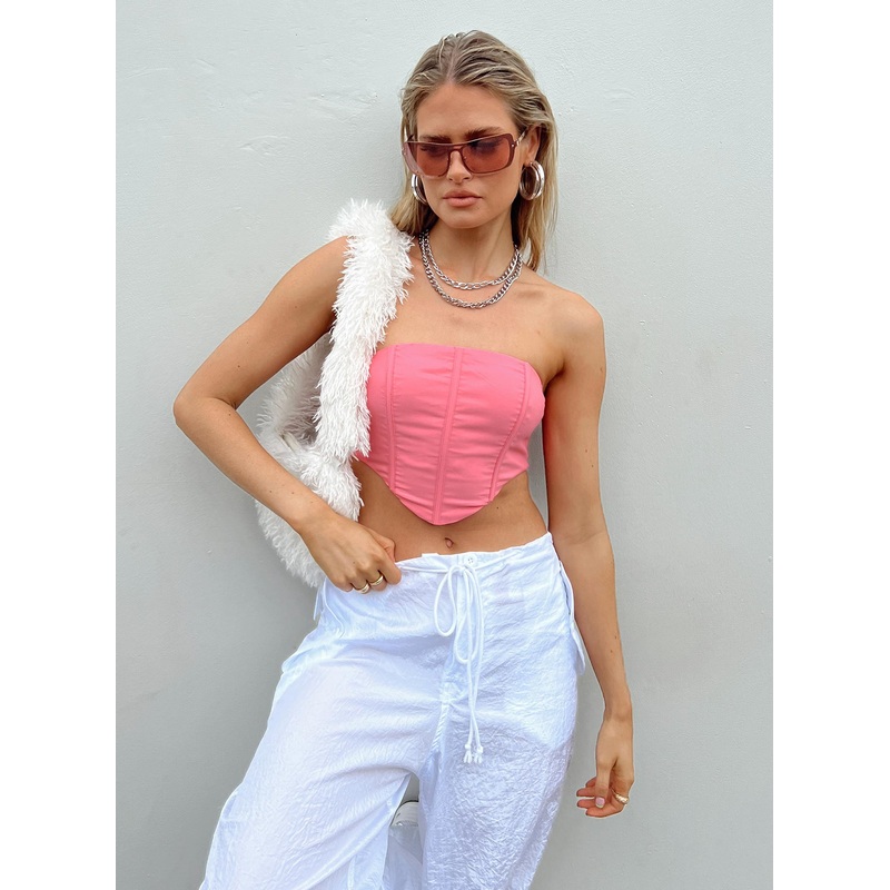 Adamson Bustier Top Pink