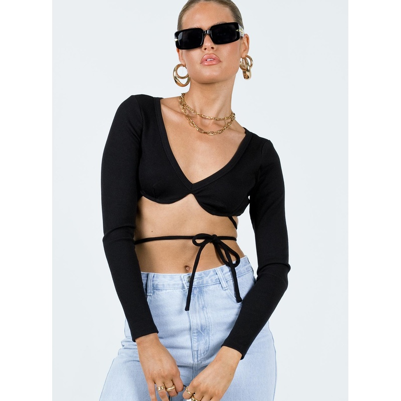 Armitage Long Sleeve Top Black