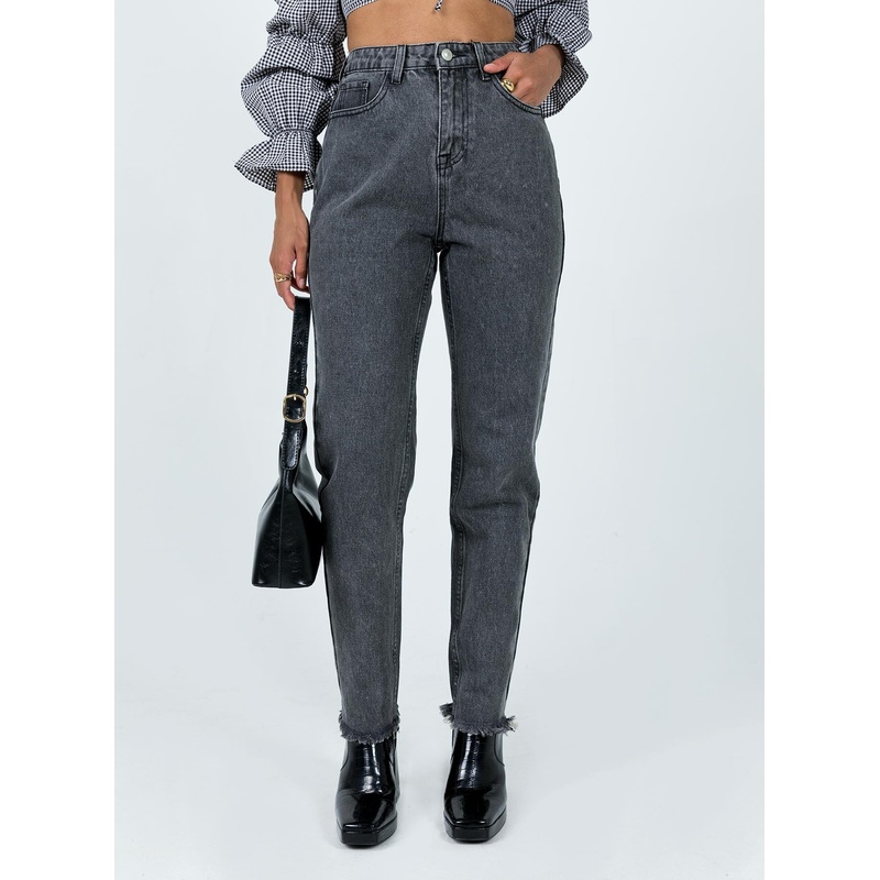 Connecticut Straight Leg Jeans Washed Black