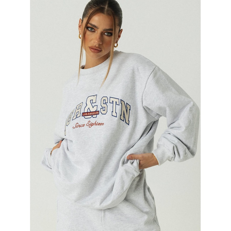Jagger & Stone Vintage Oversized Sweatshirt Grey