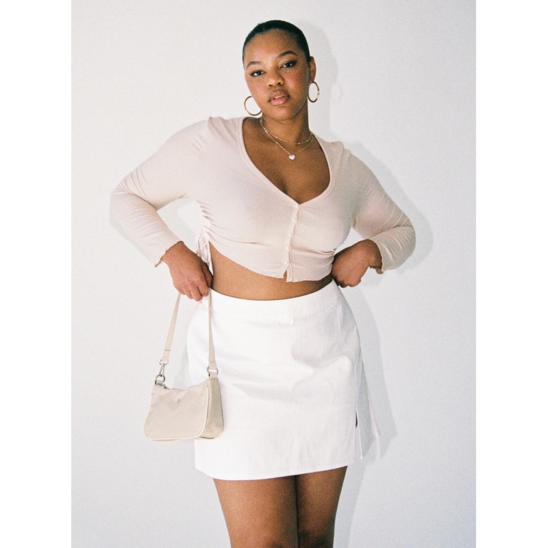 Madison Mini Skirt White Curve