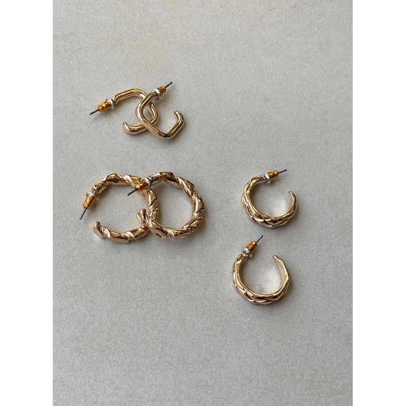 Naomie Earring Pack Gold