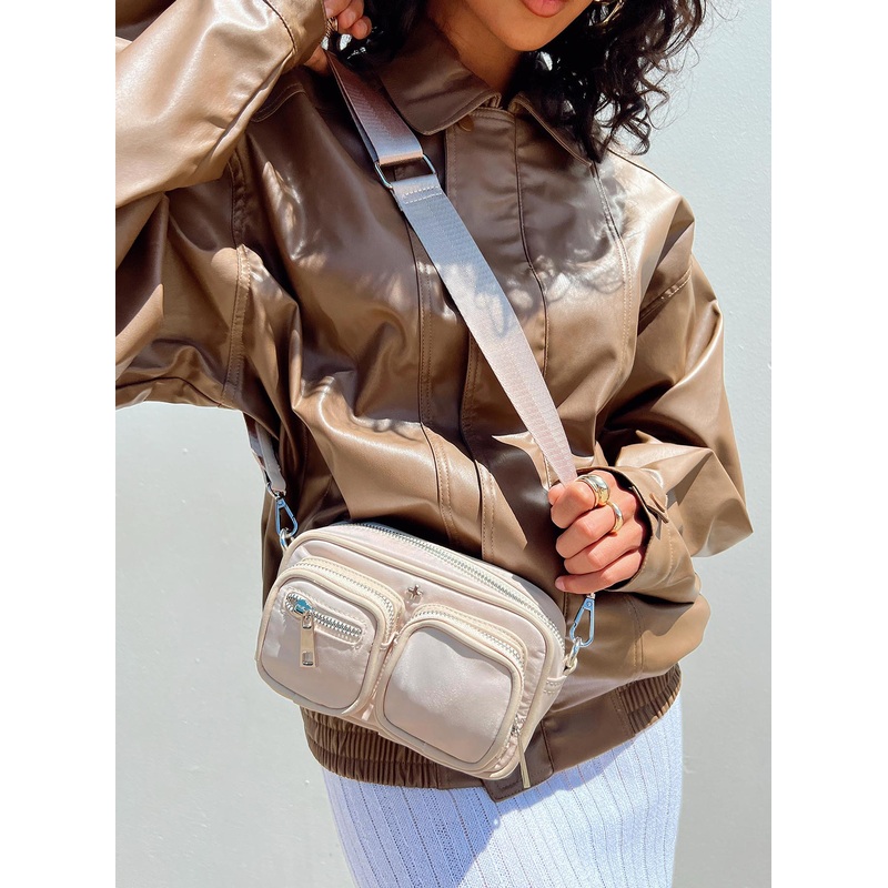 Peta & Jain Lala Crossbody Nylon Bag Beige