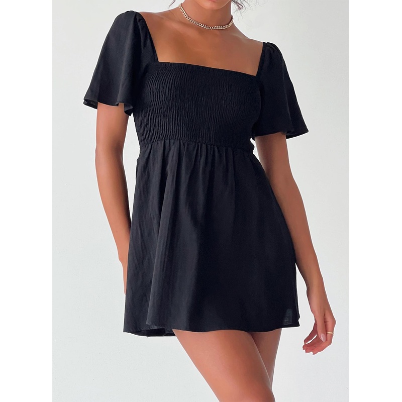 Summer Nights Mini Dress Black Petite