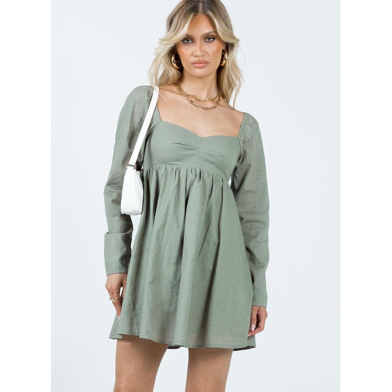 Vikki Mini Dress Sage