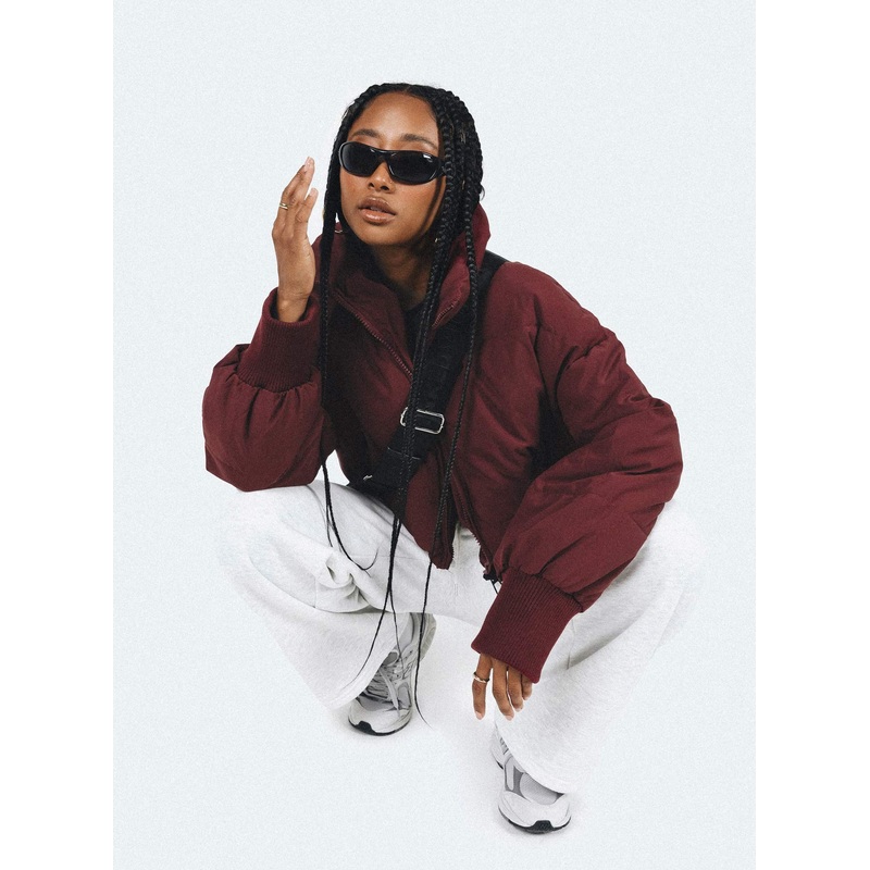 Abe Puffer Jacket Burgundy