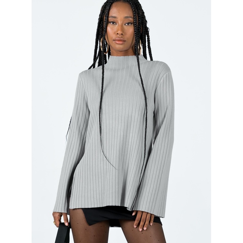 Allen Ribbed Sweater Grey