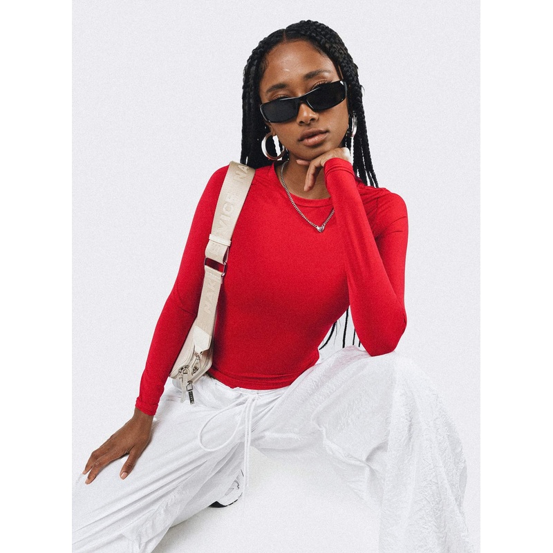 Arnim Long Sleeve Top Red