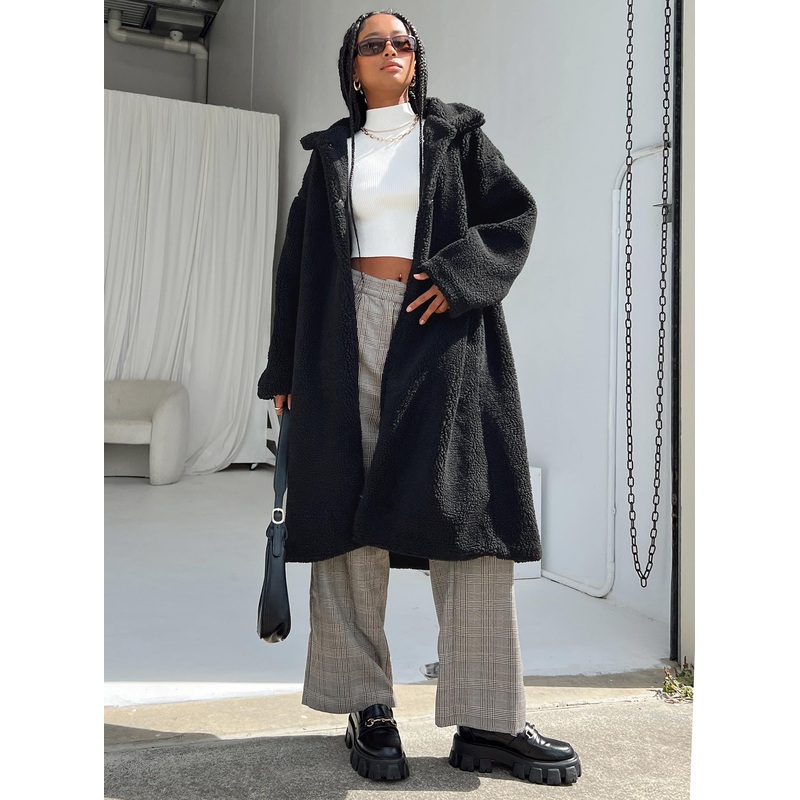 Durran Sherpa Jacket Black