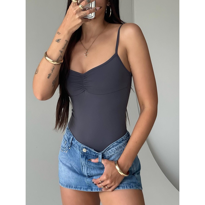 Linden Bodysuit Slate