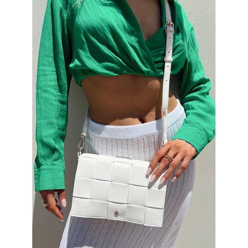 Peta & Jain Cobain Crossbody Bag White