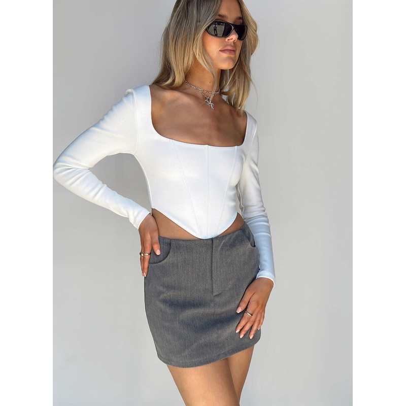 Wilkins Mini Skirt Slate