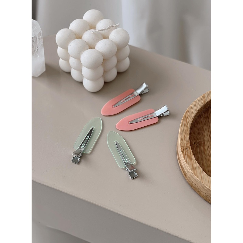Cotton Candy Clips Pink / Green