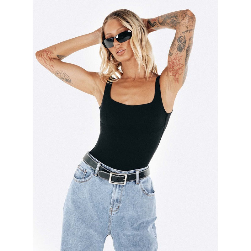 Crosby Bodysuit Black Tall