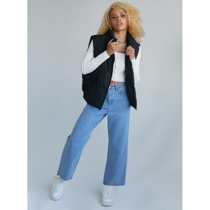 Haiden Puffer Vest Black