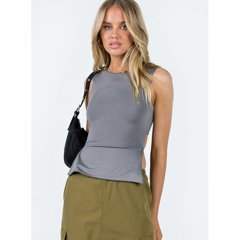 Uzo Top Grey