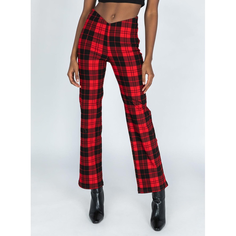 Zara Pant Red Check