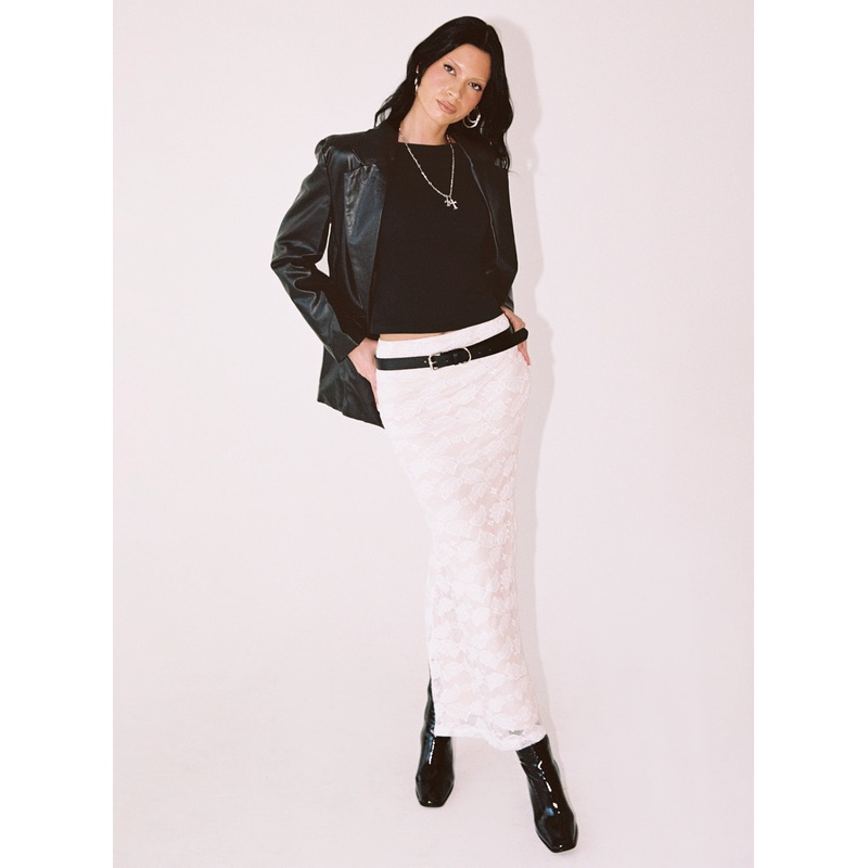 Azra Maxi Skirt White