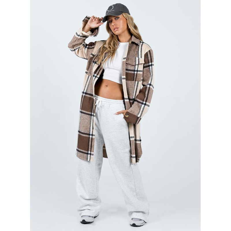 Canon Coat Beige Check